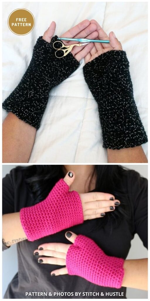 Astor Fingerless Gloves - 11 Free Easy Crochet Fingerless Glove Patterns For Winter