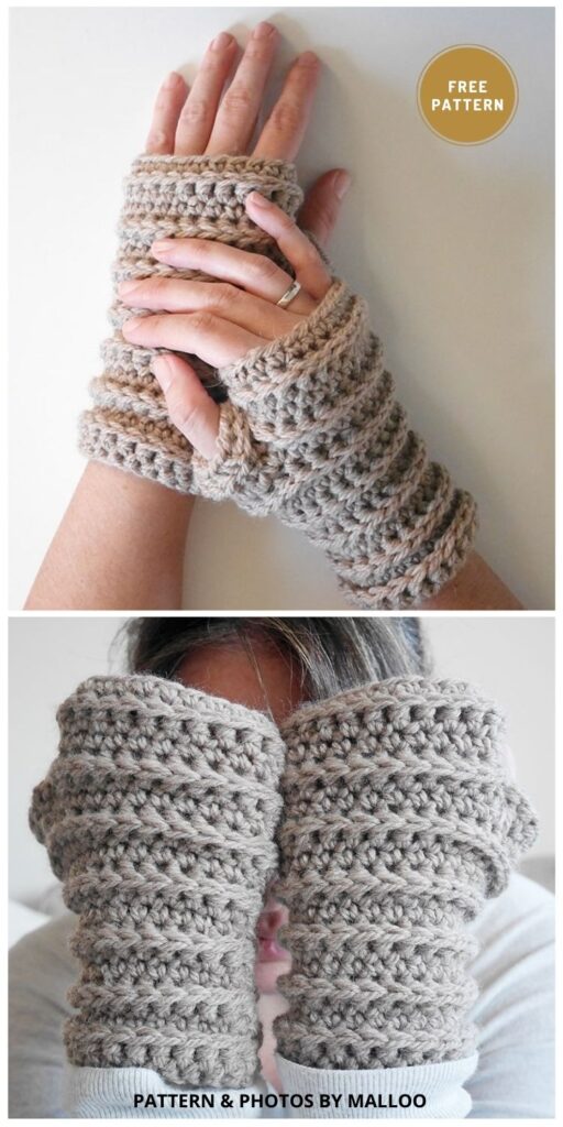 Crochet Fingerless Gloves - 11 Free Easy Crochet Fingerless Glove Patterns For Winter