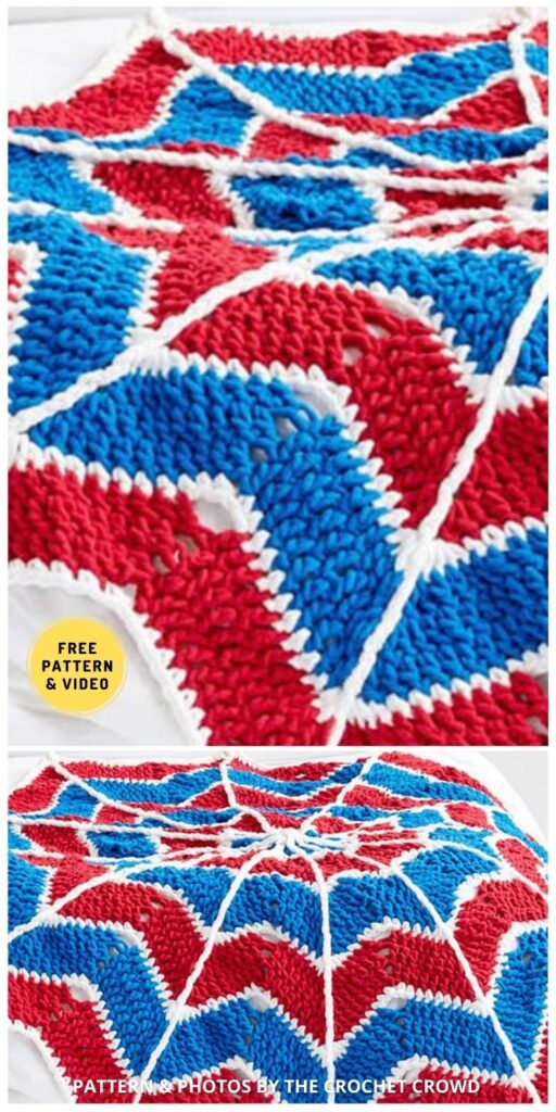 Crochet Spiderweb Blanket - 11 Free Awesome Superhero Crochet Blanket Pattern Ideas
