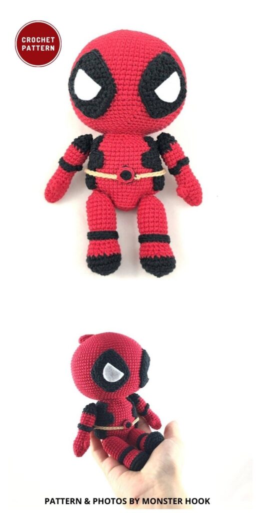 Deadpool Crochet Pattern - 13 Famous Crochet Marvel Character Superhero Patterns For Comics Fans