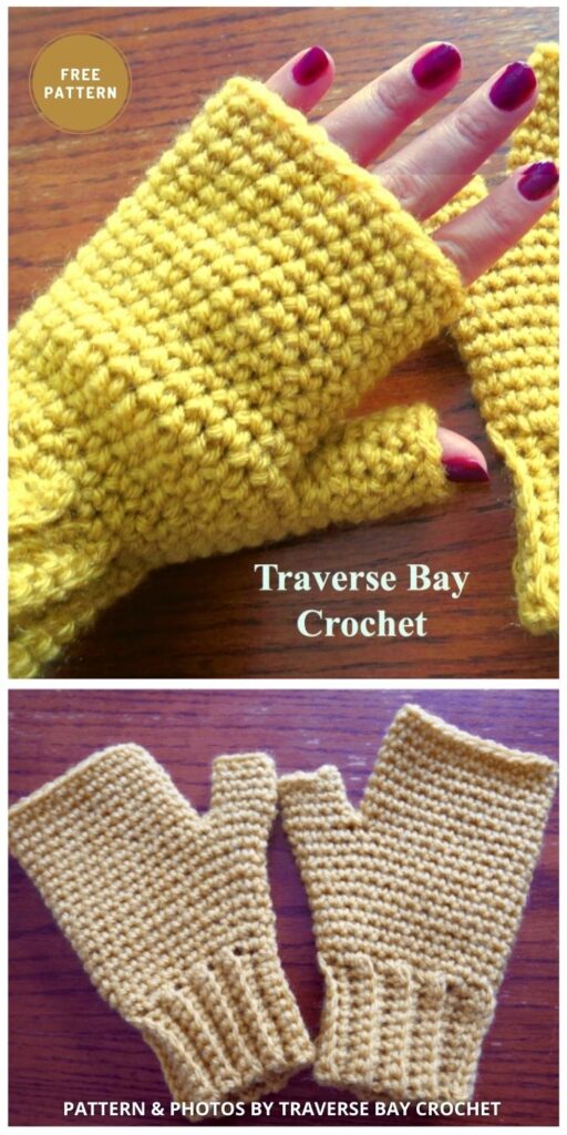 Easy Crochet Fingerless Gloves - 11 Free Easy Crochet Fingerless Glove Patterns For Winter