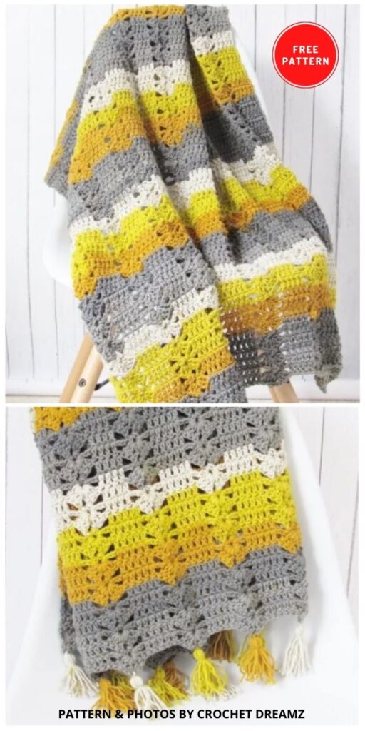 Fireplace Afghan - 9 Free Crochet Camping Blanket Patterns To Keep You Warm And Cozy