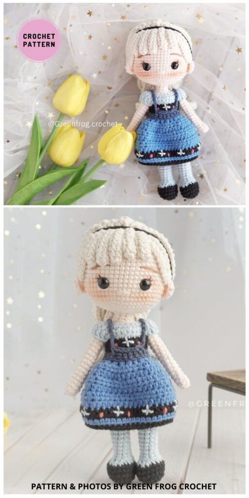 Ice Princess Crochet Doll - 11 Crochet Disney Princess Doll Patterns For Your Little Girl