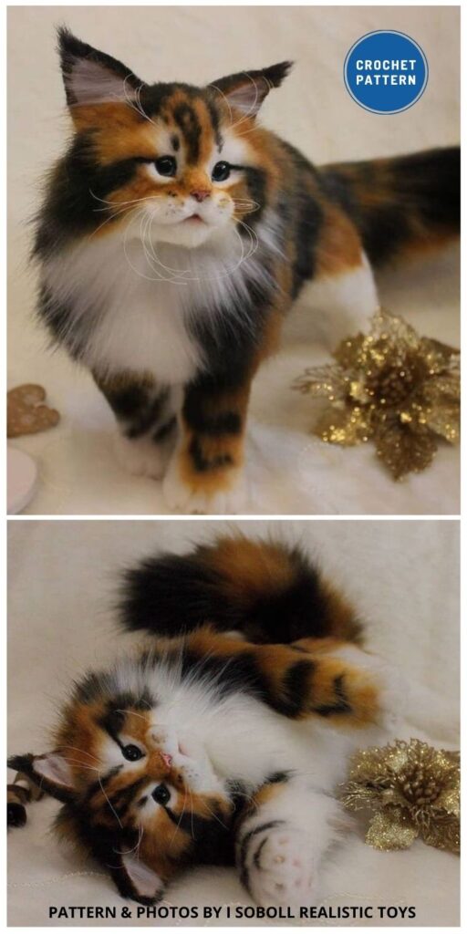 Maine Coon Kitten - Top 6 Cuddly Realistic Cat Crochet Ideas