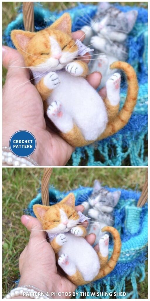 Realistic Sleeping Kitten - Top 6 Cuddly Realistic Cat Crochet Ideas