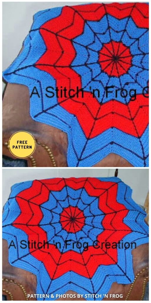 Superhero Dream Catcher Afghan - 11 Free Awesome Superhero Crochet Blanket Pattern Ideas
