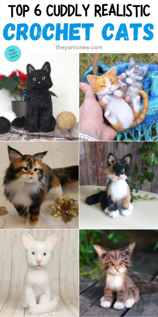 Top 6 Cuddly Realistic Crochet Cats PIN 2