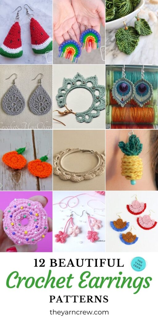 12 Beautiful Crochet Earring Patterns PIN 3