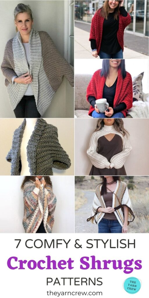 7 Comfy & Stylish Crochet Shrug Patterns PIN 3