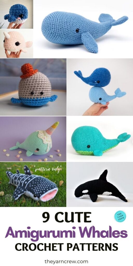 9 Cute Amigurumi Whale Crochet Patterns PIN 3