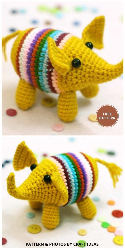 Amigurumi Elephant - 12 Free Amigurumi Elephant Crochet Patterns For Children (2)