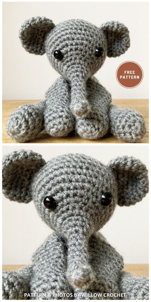Amigurumi Elephant - 12 Free Amigurumi Elephant Crochet Patterns For Children (3)