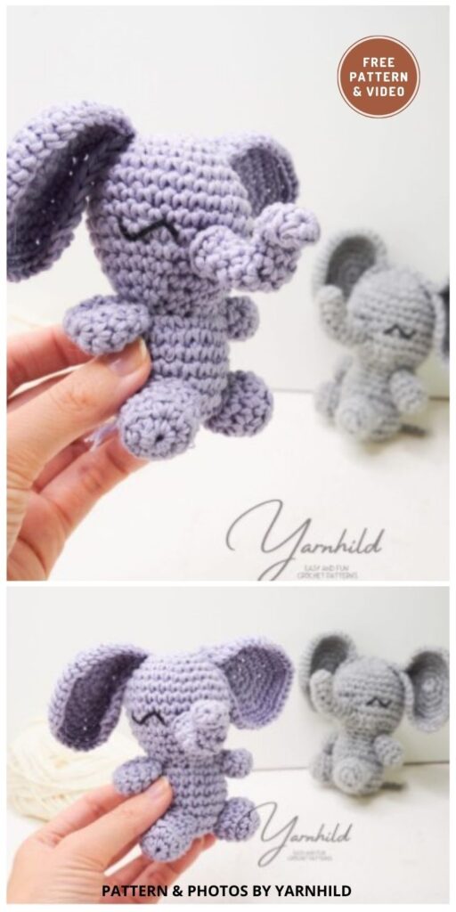 Amigurumi Elephant - 12 Free Amigurumi Elephant Crochet Patterns For Children (4)