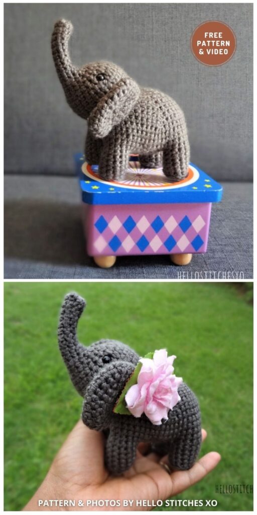 Amigurumi Elephant - 12 Free Amigurumi Elephant Crochet Patterns For Children (5)