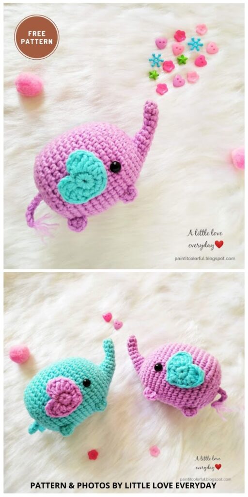 Amigurumi Elephant - 12 Free Amigurumi Elephant Crochet Patterns For Children