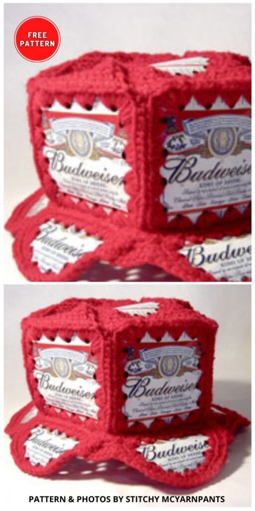 Beer Can Hat - 5 Free Crochet Beer & Soda Can Hat Patterns