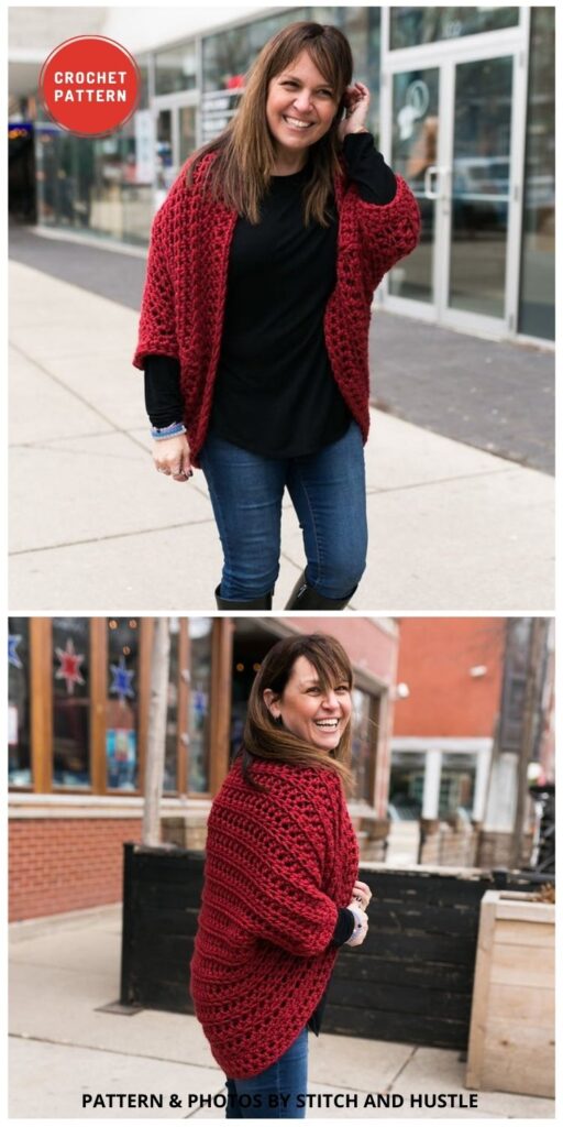 Cocoon Shrug Pattern - 7 Comfy & Stylish Crochet Shrug Patterns For Women