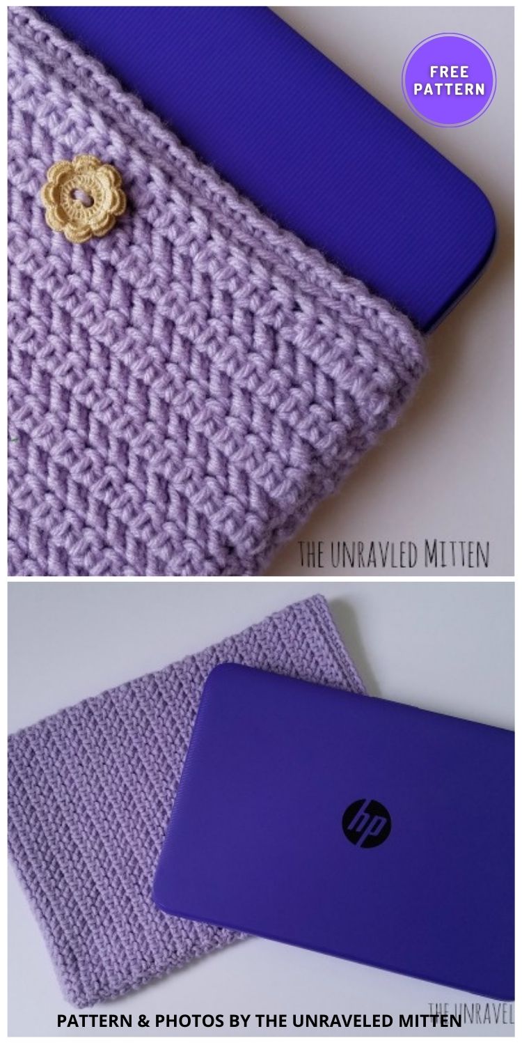 Crochet Laptop Sleeve - 11 Free & Easy Laptop Sleeves Crochet Patterns