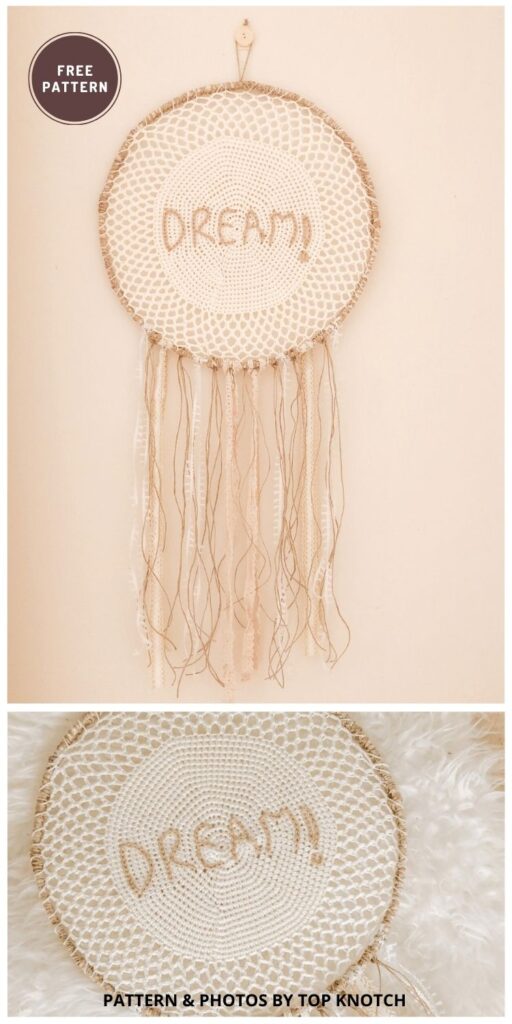 Dream Catcher Free Boho Crochet Pattern - 12 Free Easy Crochet Dreamcatcher Patterns