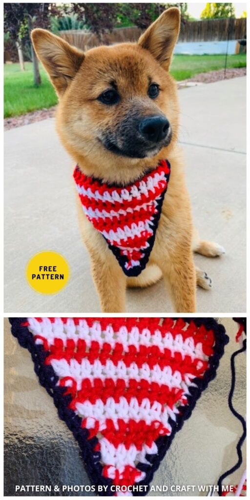 Puppy Bandana - 8 Free Unique Crochet Dog Bandana Patterns