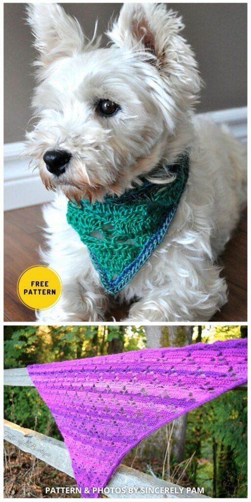 Rigby Scarf - 8 Free Unique Crochet Dog Bandana Patterns