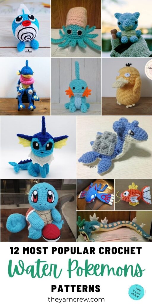 12 Most Popular Crochet Water Pokemon Patterns PIN 3