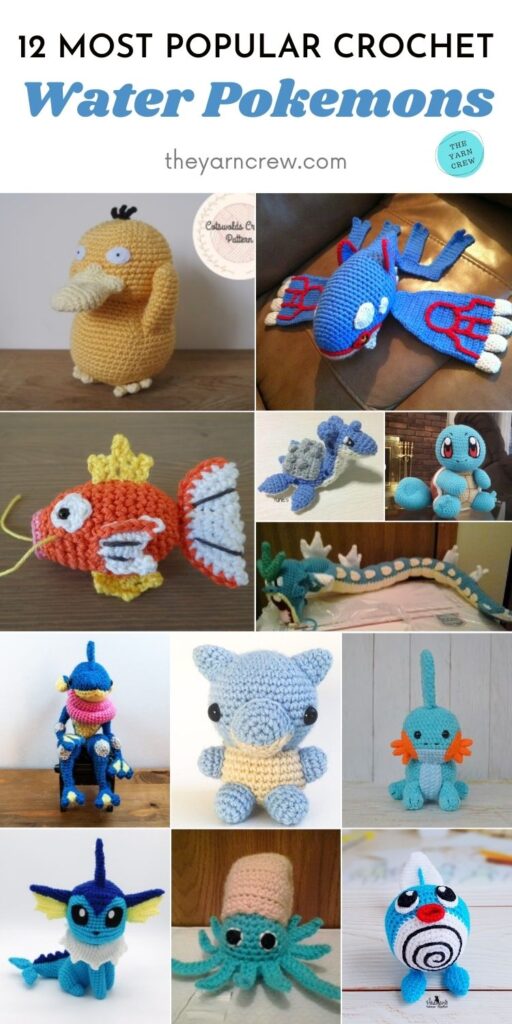 12 Most Popular Crochet Water Pokemons PIN 2