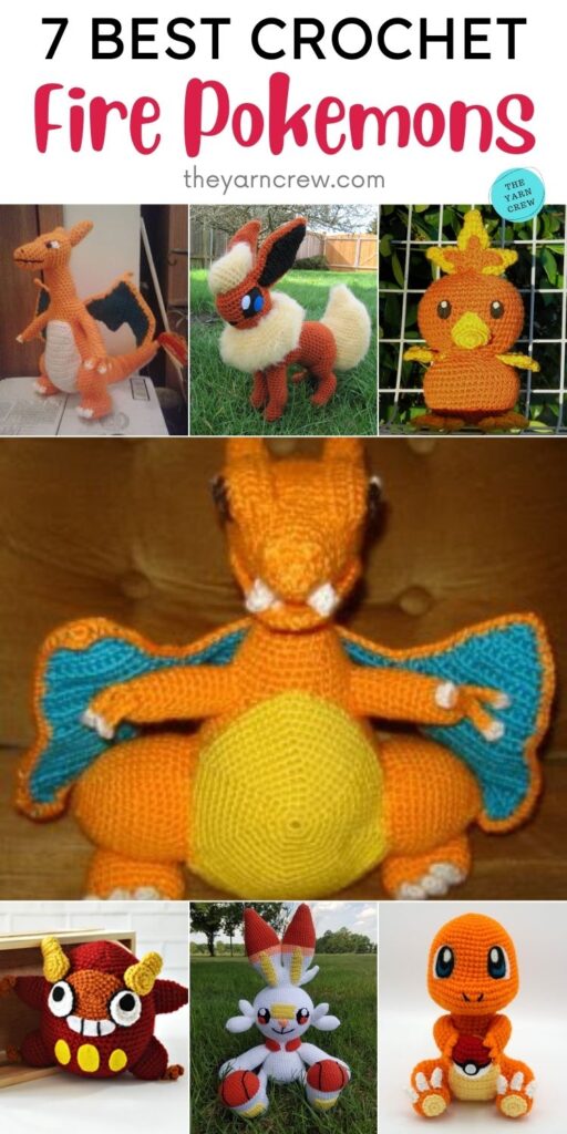 7 Best Crochet Fire Pokemons PIN 2