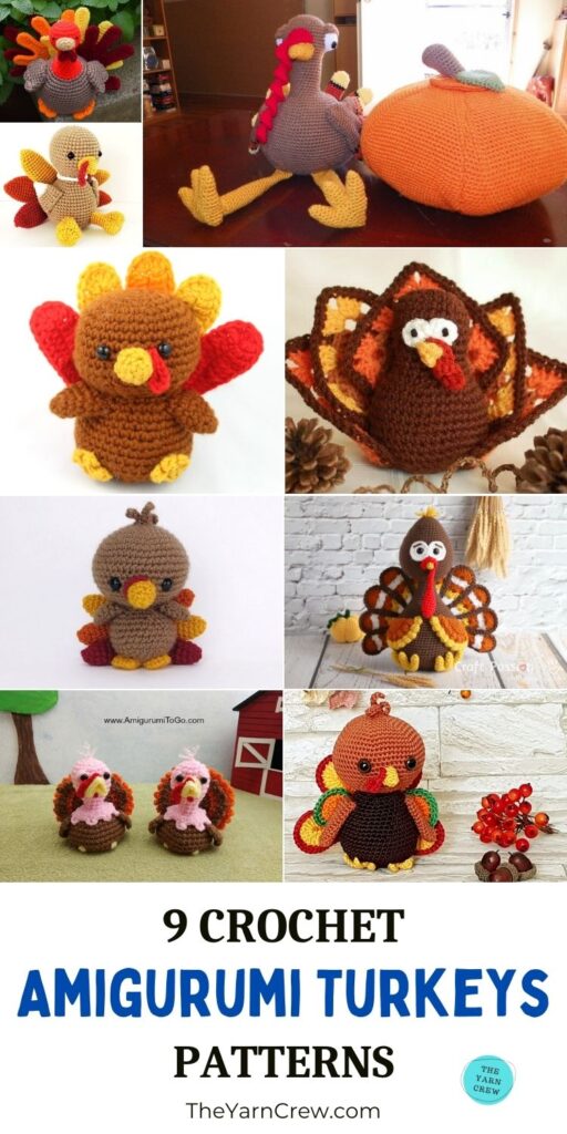 9 Crochet Amigurumi Turkey Patterns PIN 3