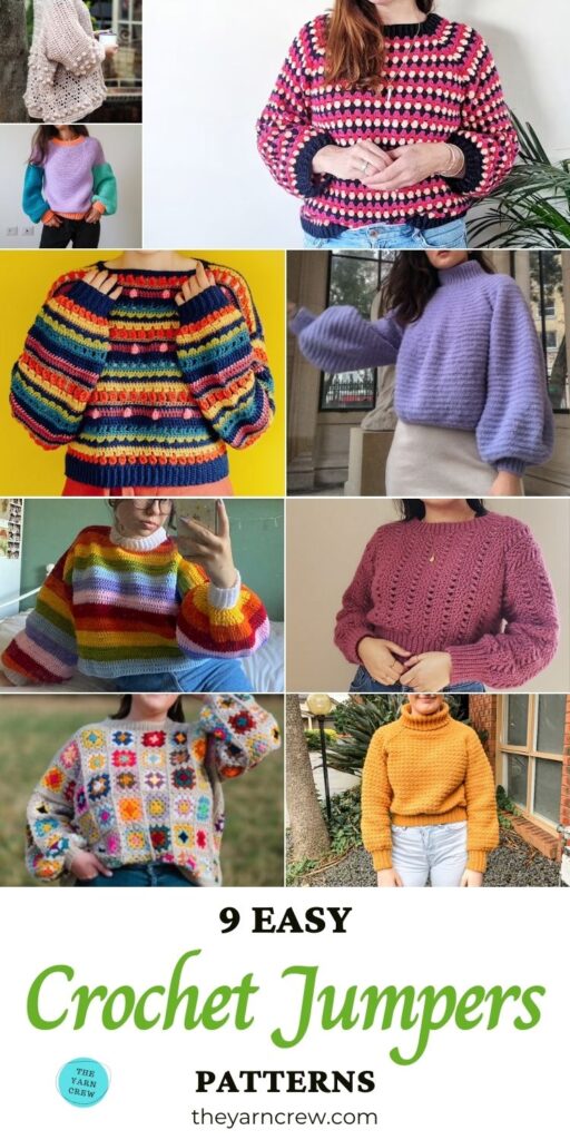 9 Easy Crochet Jumper Patterns PIN 3