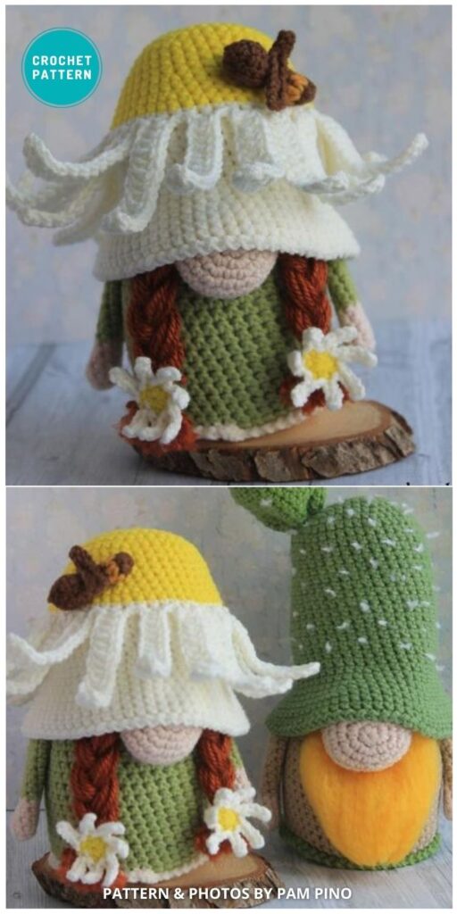 Crochet Daisy Gnome Pattern - 8 Gorgeous Spring Easter Gnomes Crochet Patterns