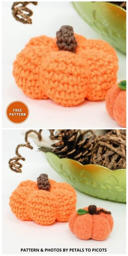 Crochet Pumpkin Pattern - 12 Free Crochet Thanksgiving Home Decor Patterns