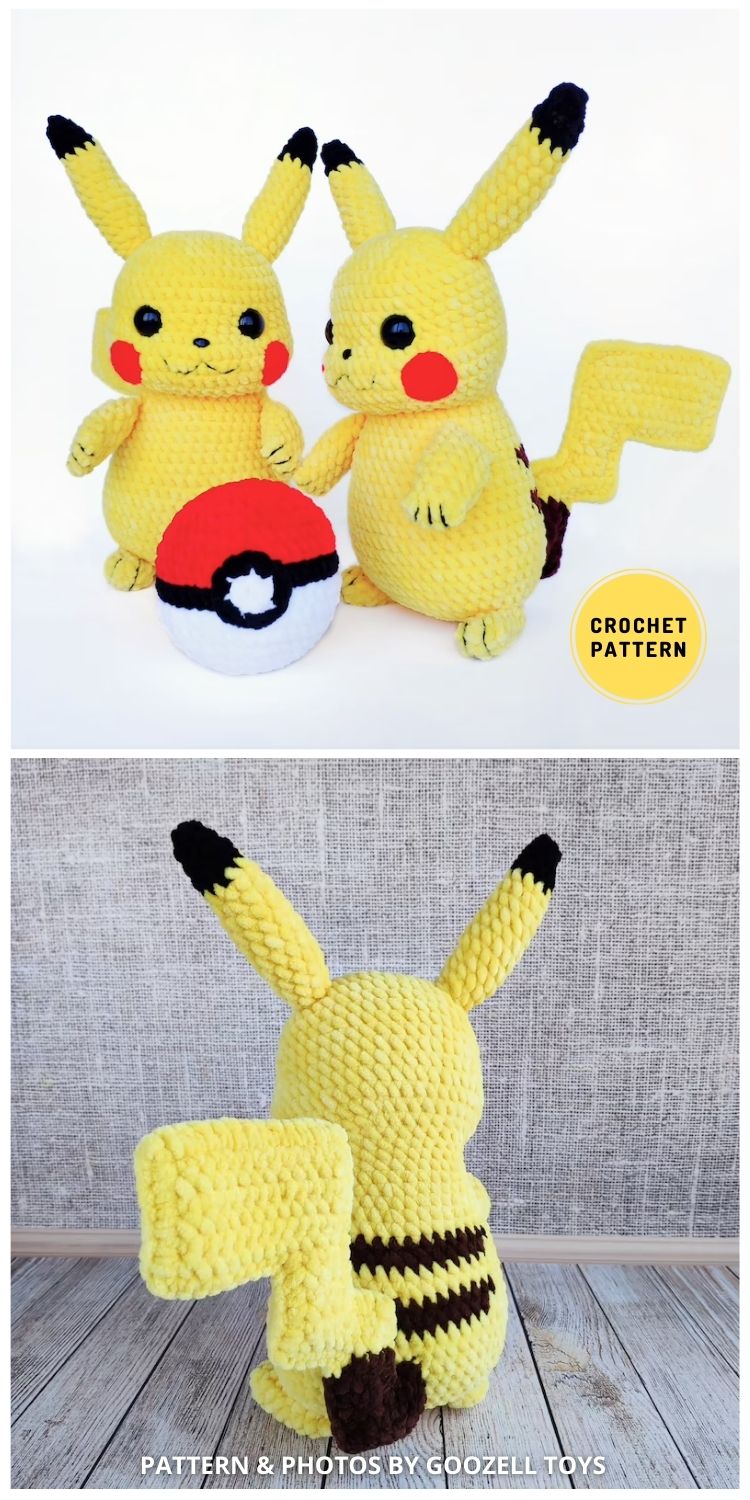 Detective Pikachu Amigurumi - 11 Cutest Amigurumi Pikachu Crochet Patterns