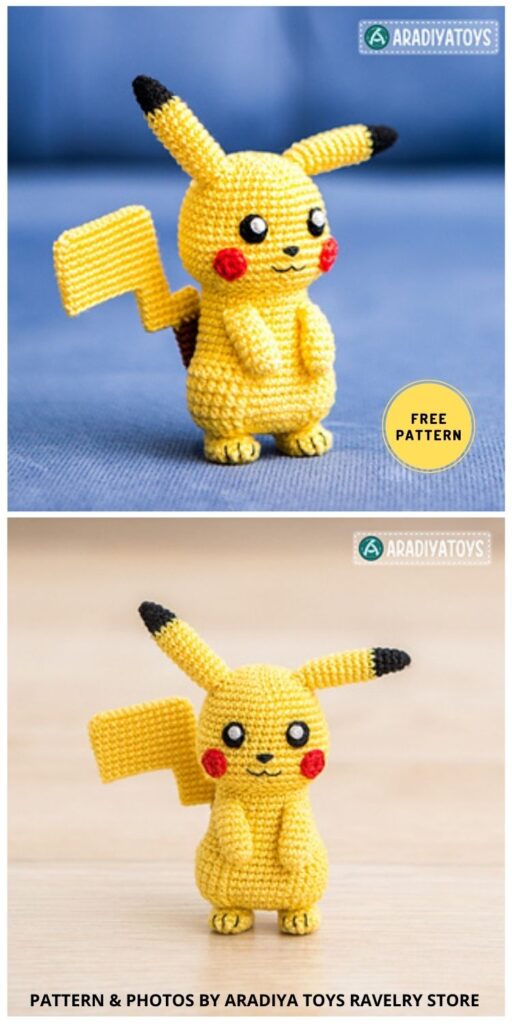 Pikachu Pokemon - 11 Cutest Amigurumi Pikachu Crochet Patterns