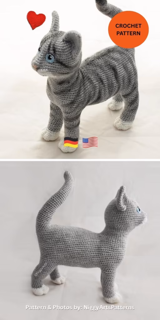 Young realistic tabby cat - 9 Most Lovable Crochet Koala Patterns For Kids