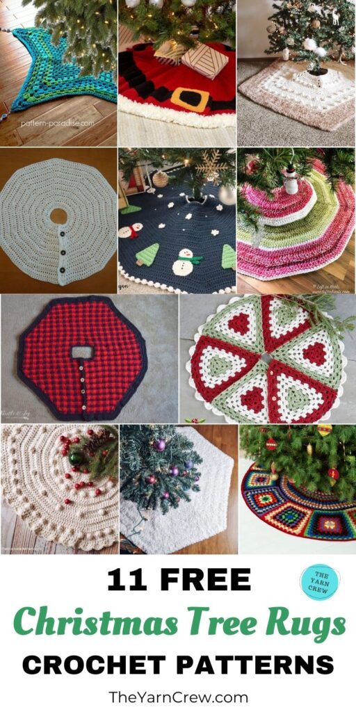 11 Free Christmas Tree Rug Crochet Patterns PIN 3