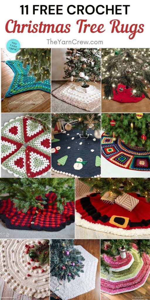 11 Free Crochet Christmas Tree Rugs PIN 2