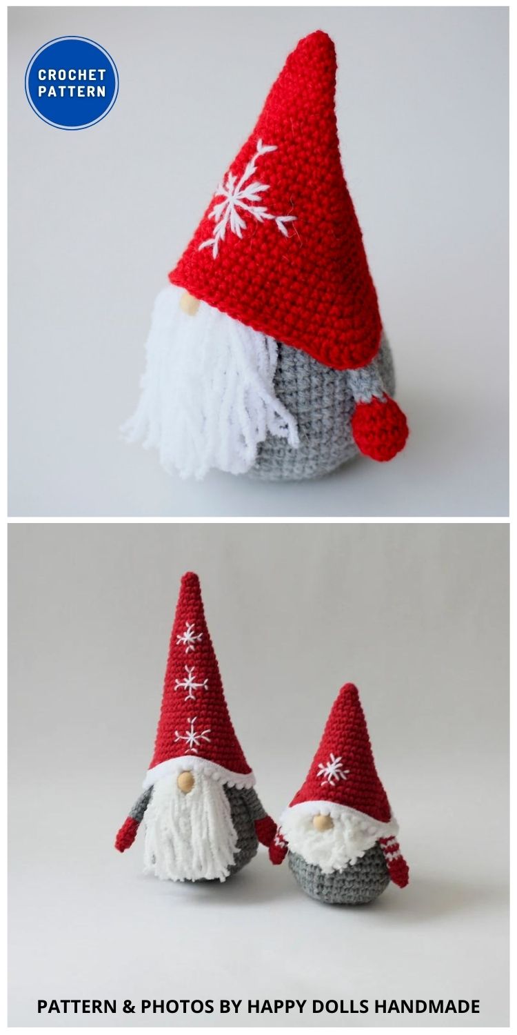 Crochet Amigurumi Gnome - 11 Crochet Amigurumi Christmas Gnome Patterns