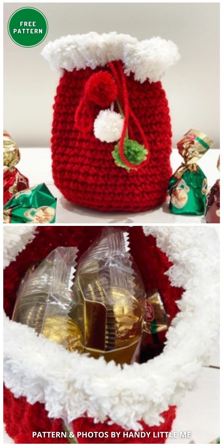 Crochet Gift Bags - 8 Free Christmas Gift Bag Crochet Patterns
