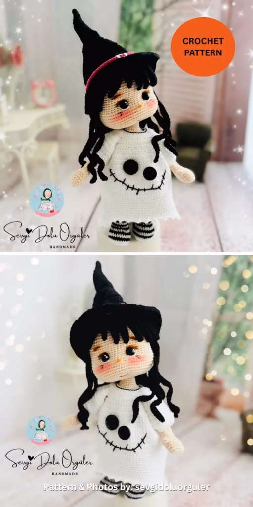 Ghost Witch - 9 Halloween Witch Doll Crochet Patterns