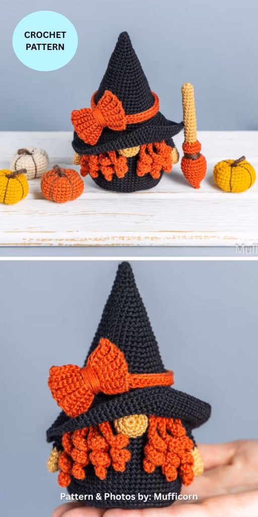 Gnome Witch - 6 Crochet Amigurumi Witch Gnome Pattern Ideas