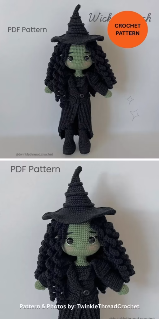 Wicked Witch - 9 Halloween Witch Doll Crochet Patterns