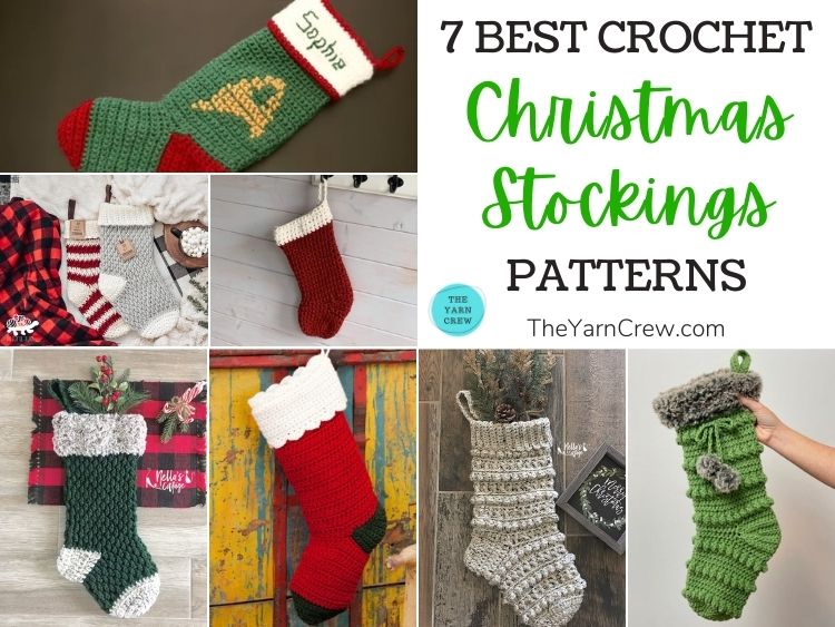 7 Best Crochet Christmas Stocking Patterns FB POSTER