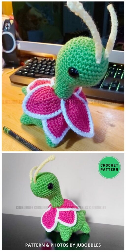 Meganium Crochet Pattern - 12 Crochet Amigurumi Grass Pokemon Patterns
