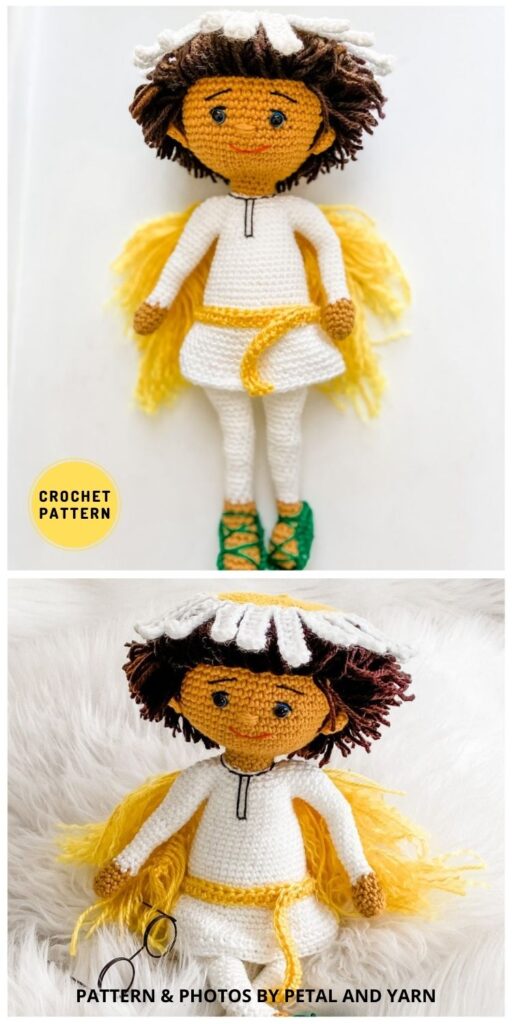Miles the Chamomile Fairy - 7 Adorable Amigurumi Flower Doll Crochet Patterns