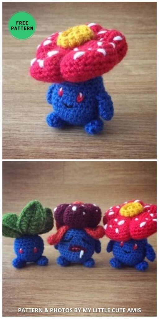 Vileplume - 12 Crochet Amigurumi Grass Pokemon Patterns