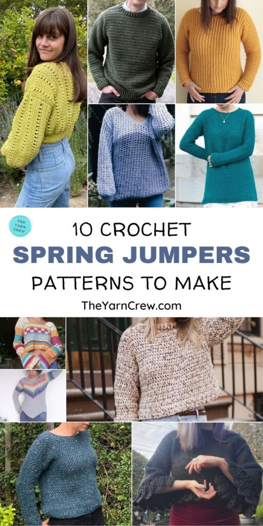 10 Crochet Spring Jumper Patterns To Make PIN 1