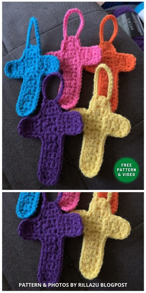 Cross Ornament - 11 Free Crochet Cross Patterns For Easter (1)