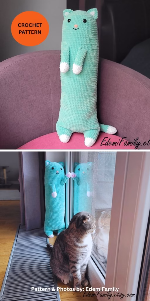 Long Cat Crochet Pattern - 8 Easy & Modern Long Pillow Crochet Patterns