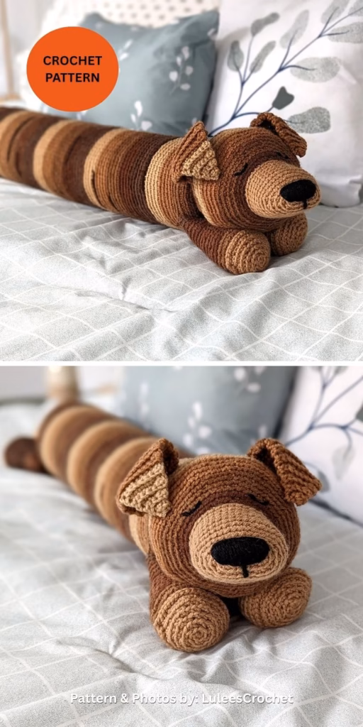 Sleepy Boy Bolster - 8 Easy & Modern Long Pillow Crochet Patterns